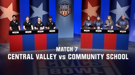 Video thumbnail: Civics Bowl Central Valley vs. The Community School