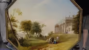 Appraisal: Rococo Revival Table Picturing Mount Vernon