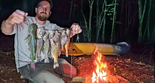 2 Nights Camping, Fishing, & Foraging for Food on a Remote Reservoir