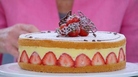 Video thumbnail: The Great British Baking Show Technical Challenge: Fraiser Cake