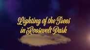 Lighting of the Trees in Roosevelt Park