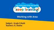 Grade 3 Math Lesson 6: Working with Area