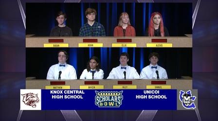 Video thumbnail: Scholars' Bowl Knox Central vs Unicoi