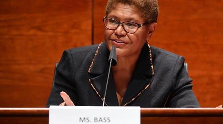 Video thumbnail: PBS NewsHour Rep. Karen Bass on changing a police culture of 'impunity'