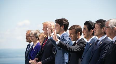 Video thumbnail: PBS NewsHour Trump cherry-picking tariff fights, analyst says