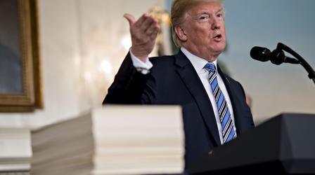 Video thumbnail: PBS NewsHour Trump’s week ends with spending bill, staff shakeup