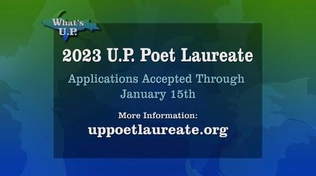 Video thumbnail: What's U.P. 2023 U.P. Poet Laureate