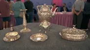 Appraisal: Silver Service & Dresser Set, ca. 1900