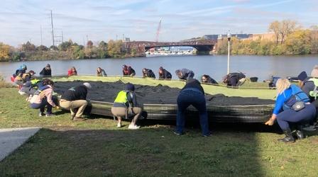 Video thumbnail: Chicago Tonight Building Floating Wetlands on Chicago River