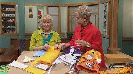 Video thumbnail: Sewing With Nancy Cuddle Buddies Hats and Scarves Encore Presentation