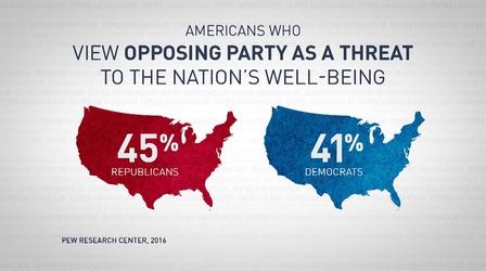 Video thumbnail: PBS NewsHour How political opponents became enemies in the U.S.