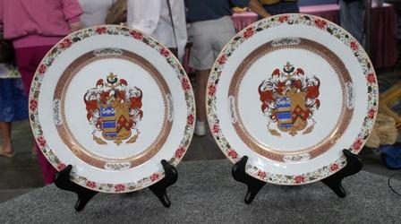 Video thumbnail: Antiques Roadshow Appraisal: Chinese-export Armorial Plates, ca. 1735