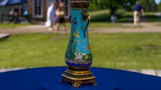 Appraisal: 1874 Christofle Bronze & Enamel Vase