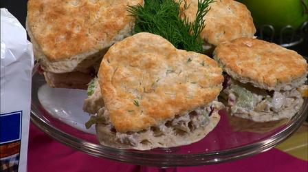 Video thumbnail: Carolina Outdoor Journal Simple Cooking: Herb Biscuits with Chicken Salad