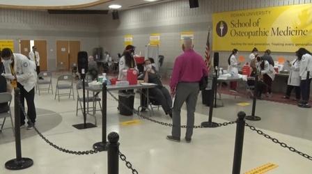 Video thumbnail: NJ Spotlight News Rowan University opens coronavirus vaccination center