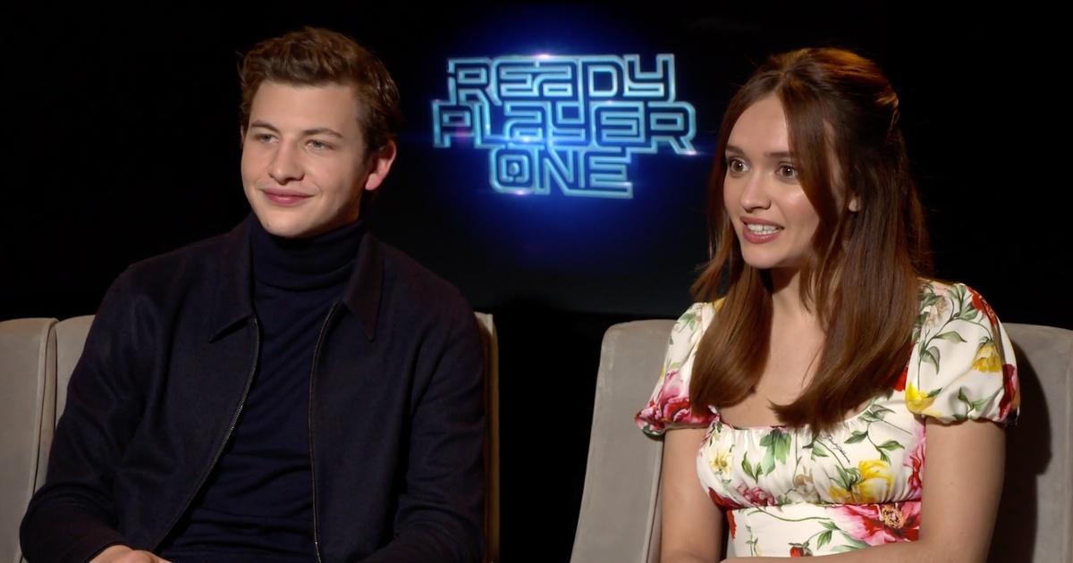 Tye Sheridan and Olivia Cooke speak onstage during Ready Player One News  Photo - Getty Images