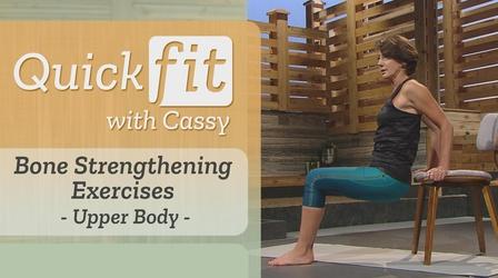 Video thumbnail: Quick Fit with Cassy Bone Strengthening Exercises - Upper Body