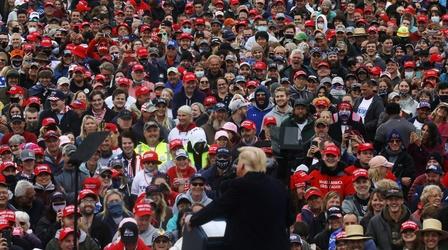 Video thumbnail: PBS NewsHour Trump, Biden focus on Pennsylvania as race's final days dawn