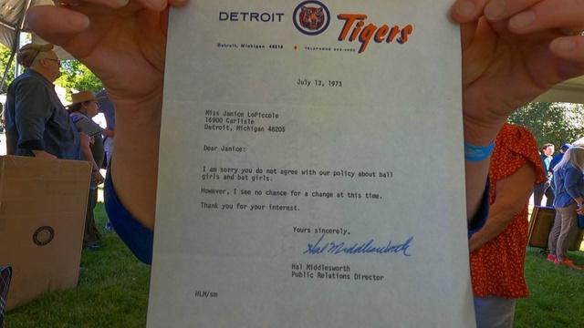 Antiques Roadshow | Appraisal: 1973 Detroit Tigers Ball Girl Rejection Letter