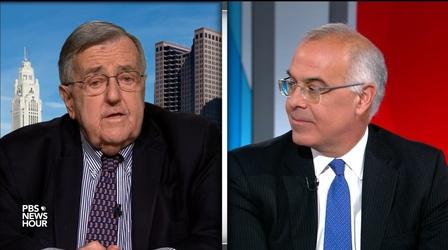 Video thumbnail: PBS NewsHour Shields and Brooks on mail bombs, politics as an identity