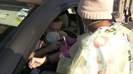 Video thumbnail: NJ Spotlight News Toms River health care workers receive Moderna vaccine