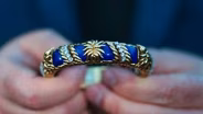 Appraisal: Laykin et Cie Gold, Lapis & Diamond Bracelet, ca. 1960