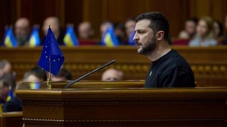 Video thumbnail: PBS NewsHour News Wrap: Zelenskyy says Ukraine resistance inspires world