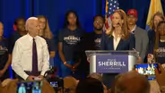 Biden emphasizes ‘American values’ at Sherrill rally