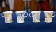 Appraisal: Rozenburg Eggshell Porcelain Cups, ca. 1905