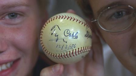 Video thumbnail: Antiques Roadshow Appraisal: 1956 Ty Cobb-signed Baseball