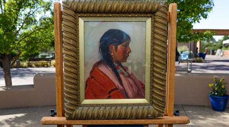 Video thumbnail: Antiques Roadshow Appraisal: Joseph Henry Sharp Oil Portrait, ca. 1900