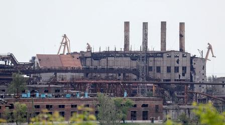 Video thumbnail: PBS NewsHour Ukrainian fighters leave Mariupol steel plant