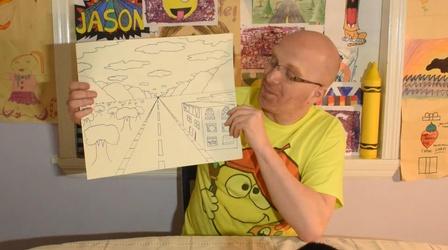 One Point Perspective Landscape - Jason DeMaria -Third Grade