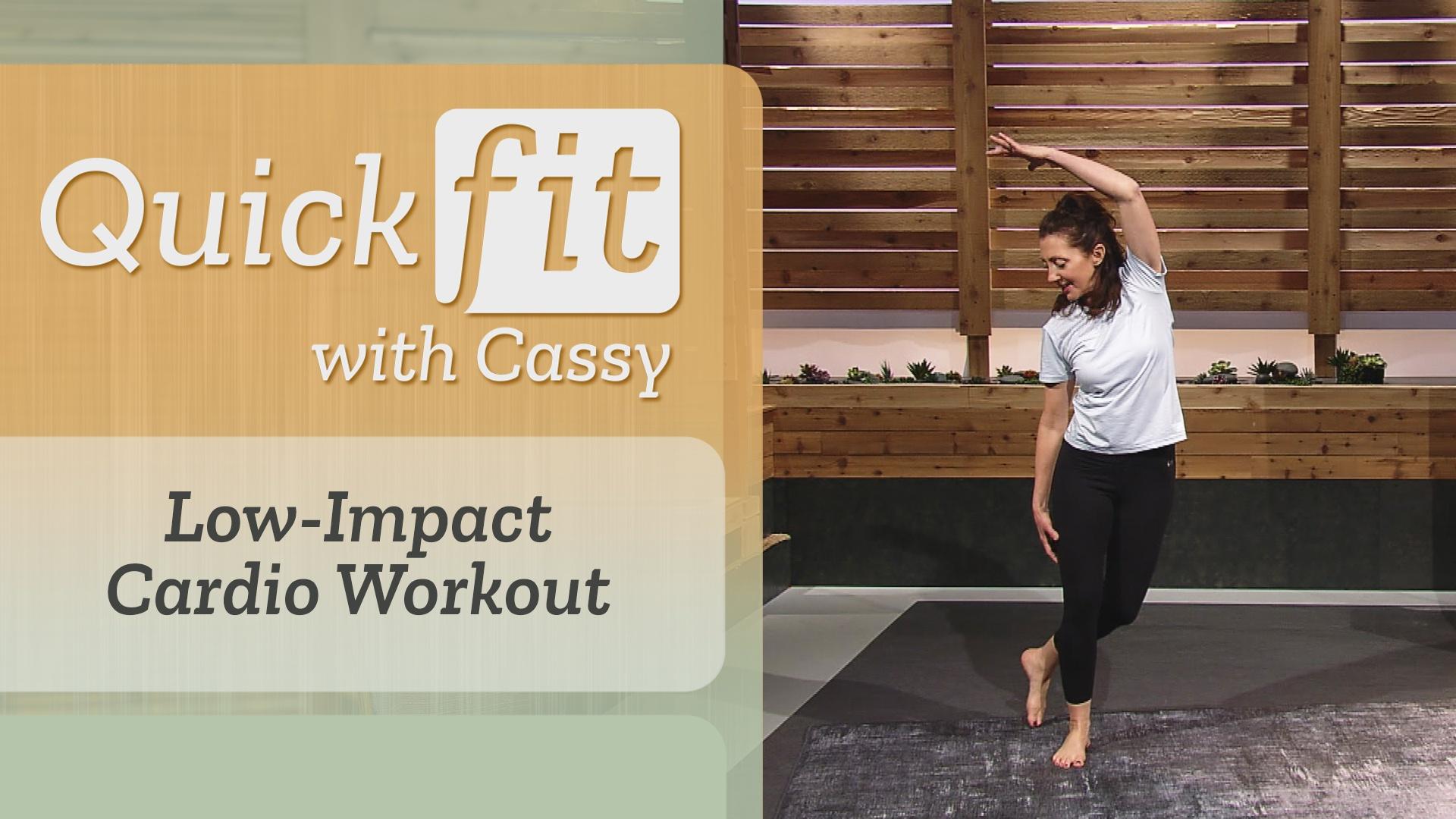 Quick low outlet impact cardio workout