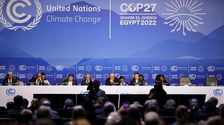 Video thumbnail: PBS NewsHour News Wrap: COP27 nations near deal for climate disaster fund