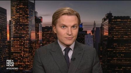 Video thumbnail: PBS NewsHour Ronan Farrow on the systemic coverup of sexual assault