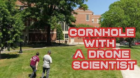 Video thumbnail: SCI NC Cornhole with a DRONE researcher