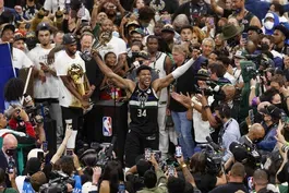 On Giannis Antetokounmpo's journey from hardships to hero