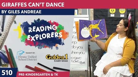 Video thumbnail: Reading Explorers PK-TK-510: Giraffes Can't Dance by Giles Andreae
