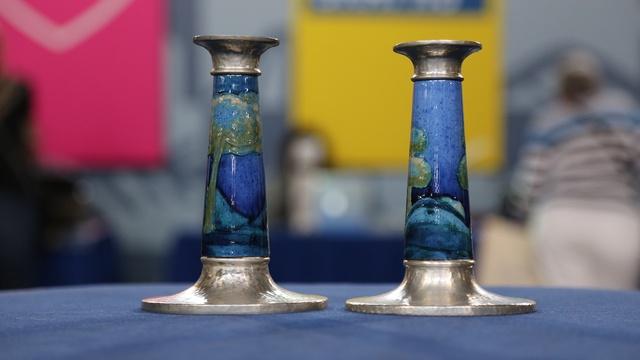 Antiques Roadshow | Appraisal: Liberty & Co. & Moorcroft Candlesticks, ca. 1930