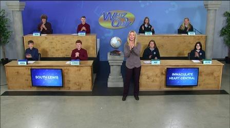 Video thumbnail: Whiz Quiz Playoff 3: South Lewis vs. Immaculate Heart 2021