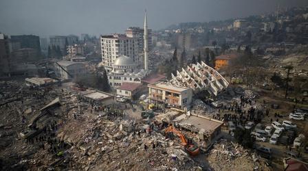 Video thumbnail: PBS NewsHour Turkey, Syria earthquake death toll nears 24,000