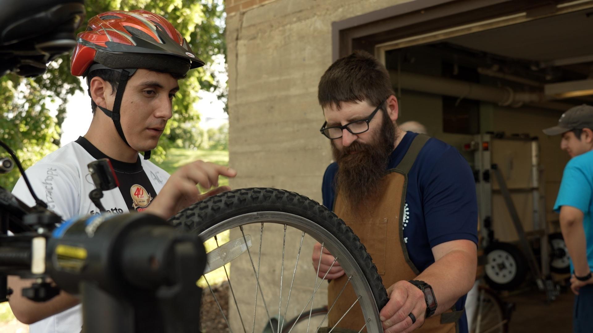 We Bike Rochester & Pata de Perro provide bikes and Carolyne Naomi creates Nigerian heritage music.