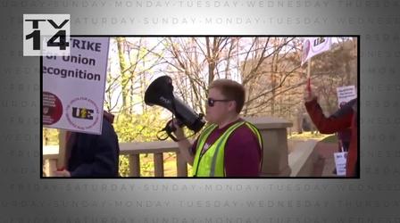 Video thumbnail: Indiana Week in Review IU Grad Workers on Strike - April 15, 2022