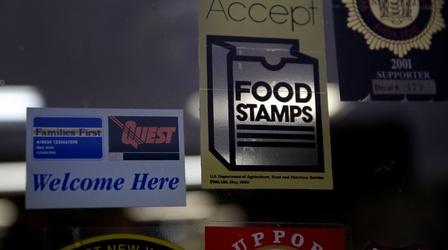 Video thumbnail: PBS NewsHour A look at impact of federal food stamps, child tax credit
