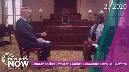 Video thumbnail: New York NOW Senator Andrea Stewart-Cousins, Limousine Laws, Bail Reform