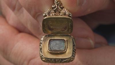 Appraisal: Victorian Gold Memorial Watch Fob Seal, ca. 1865