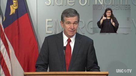 Video thumbnail: NC Emergency Management and Weather 09/30/20 Governor Cooper Briefing (English)
