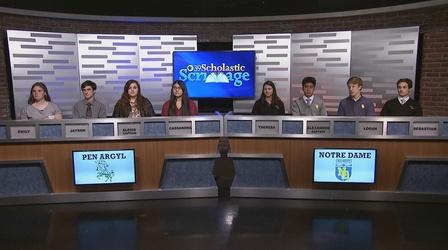 Video thumbnail: WLVT Scholastic Scrimmage Scholastic Scrimmage: Pen Argyl HS vs Notre Dame HS