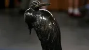 Appraisal: Meiji Metalwork Egret, ca. 1880